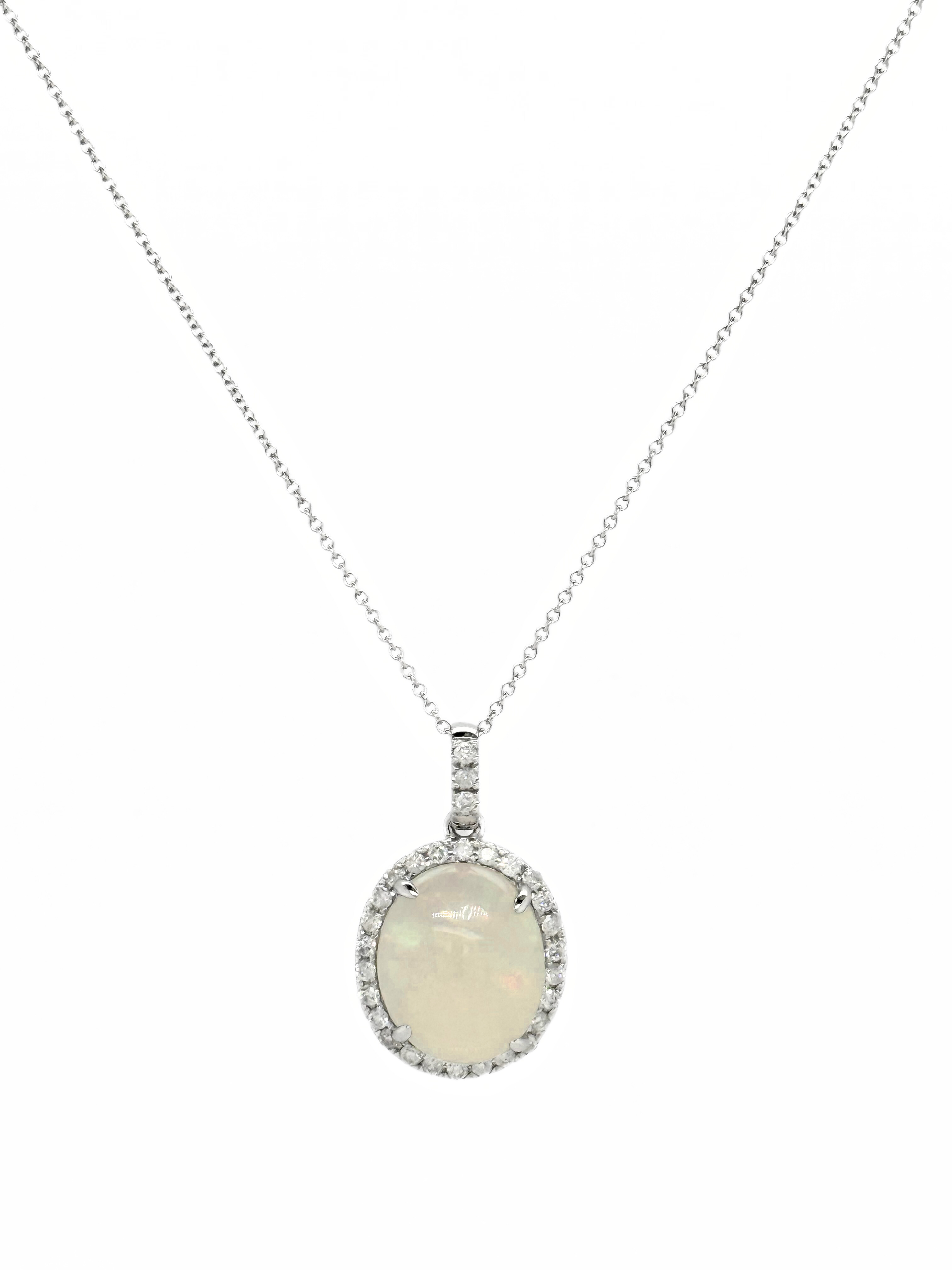 OPAL PENDANT W/CHAIN-193519